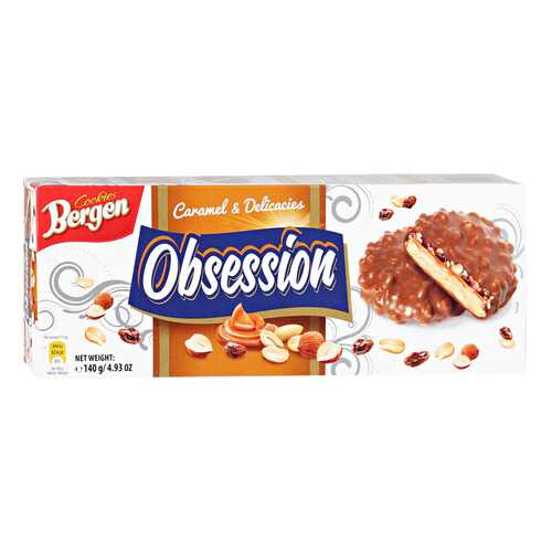 Печенье BERGEN Obsession Caramel 140г в Слата