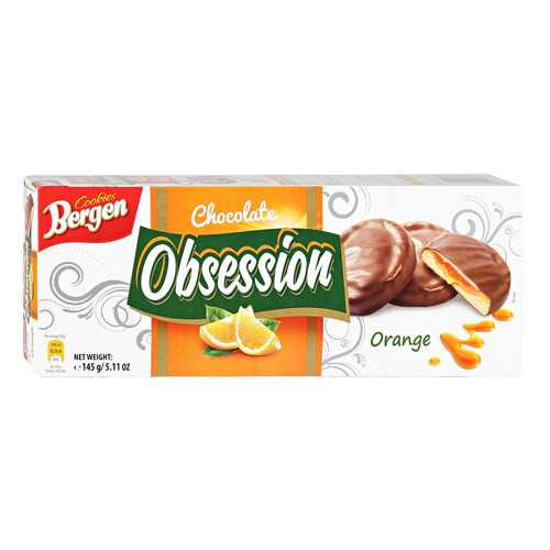 Печенье BERGEN Obsession Orange 145г в Слата