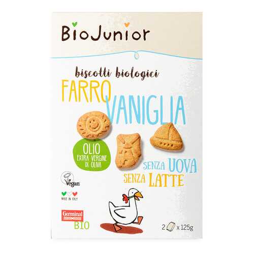 Печенье BioJunior из спельты с ванилью bio 250 г в Слата
