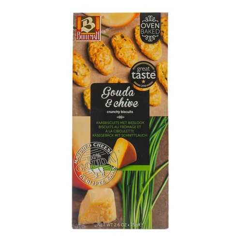 Печенье Buiteman c сыром гауда и луком Gouda & Chive 75г Нидерланды в Слата