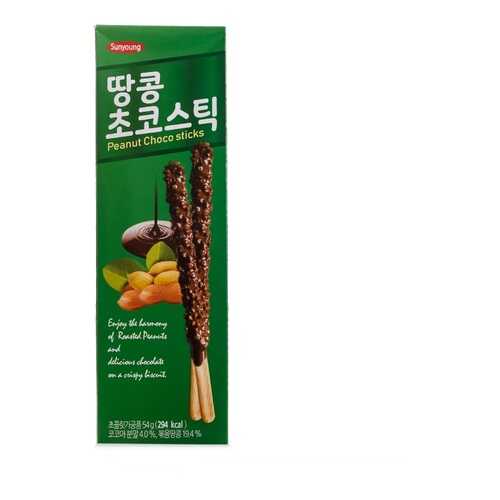 Печенье Sunyoung Палочки шоколадные с арахисом 54 г Южная Корея в Слата