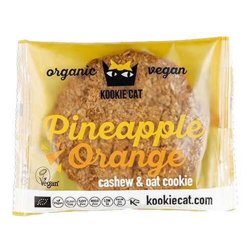 Печенье Ufeelgood kookie cat ананас и апельсин 50 г в Слата
