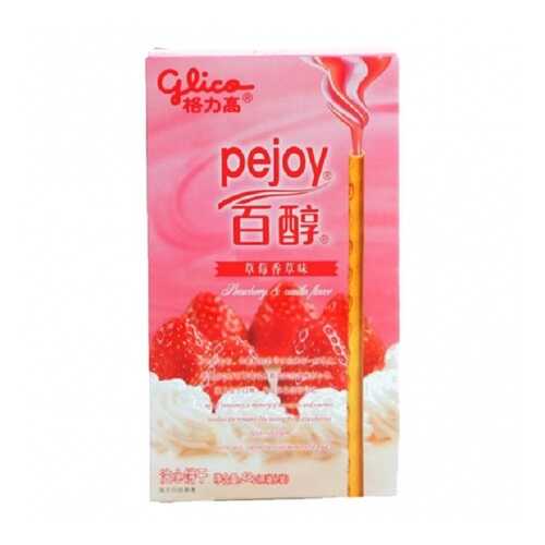 ПОККИ PEJOY GLICO КЛУБНИКА со СЛИВКАМИ 48 г в Слата