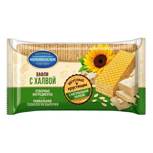 Вафли КОЛОМЕНСКОЕ с халвой 220г*5 шт в Слата