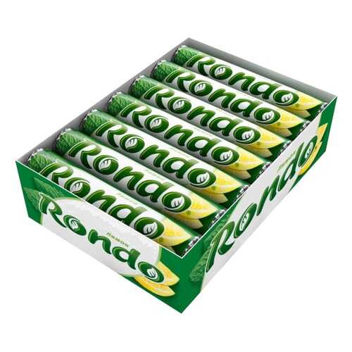 Освежающие мятные конфеты с сахаром Rondo лимон 14 шт по 30 г в Слата