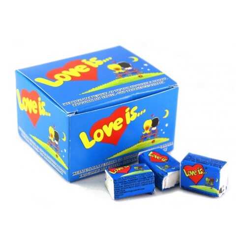 Жевательная резинка Love is банан-клубника 4.2 г 100 штук в Слата