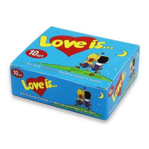 Жевательная резинка Love is клубника-банан 4.2 г 10 штук в Слата