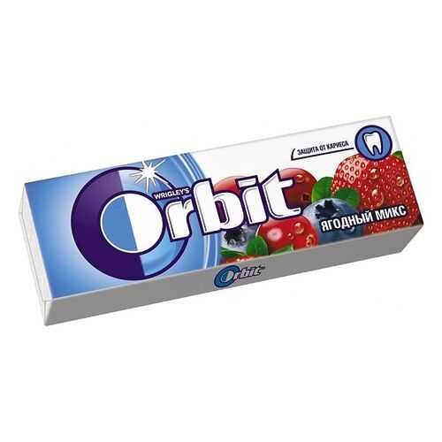 Жевательная резинка Orbit ягодный микс 13.6 г 30 штук в Слата