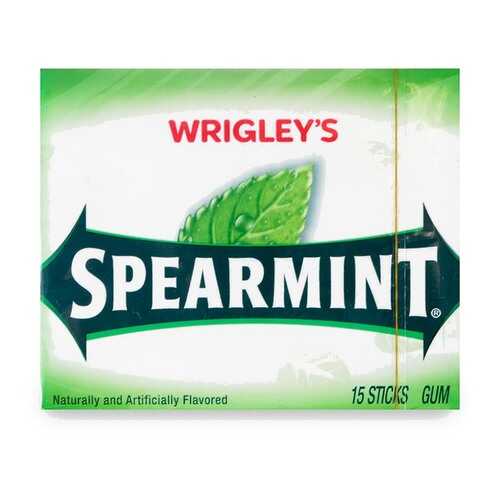 Жевательная резинка Wrigley's Spearmint 15 пластинок США в Слата