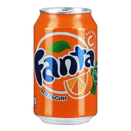 Напиток Fanta апельсин сильногазированный жестяная банка 0.33 л в Слата
