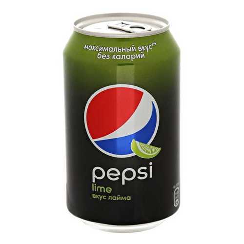 Напиток Pepsi Lime газированный ж/б 0.33 л упаковка 12 шт в Слата