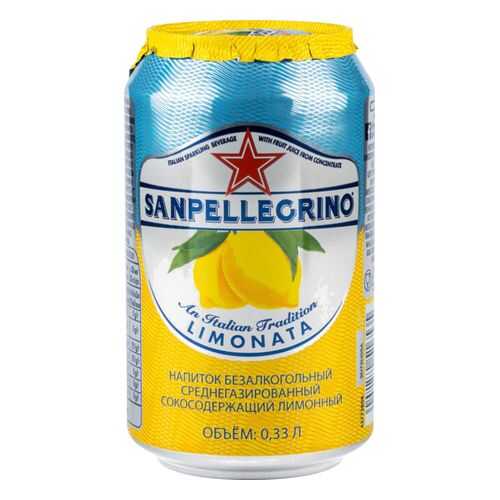 Напиток среднегазированный Sanpellegrino лимонный жестяная банка 0.33 л в Слата