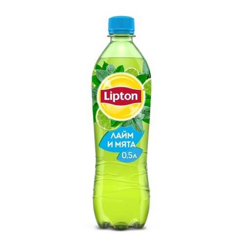 Чай зеленый Lipton лайм и мята 0.5 л в Слата