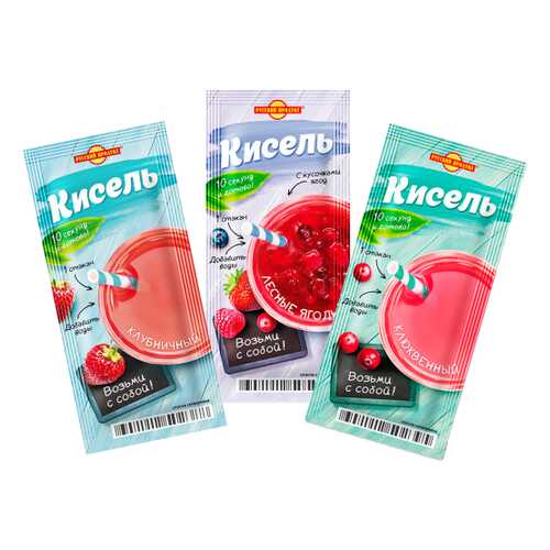 Набор кисели Русский продукт 3 вкуса 25 г в Слата