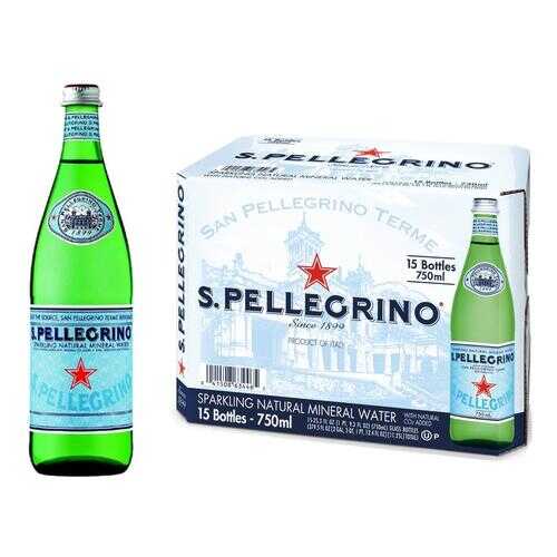 Минеральная вода газ S.Pellegrino 0.75 л стекло по 15 шт в Слата