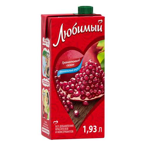 Напиток сокосодержащий Любимый гранатовый сезон 1.93 л в Слата