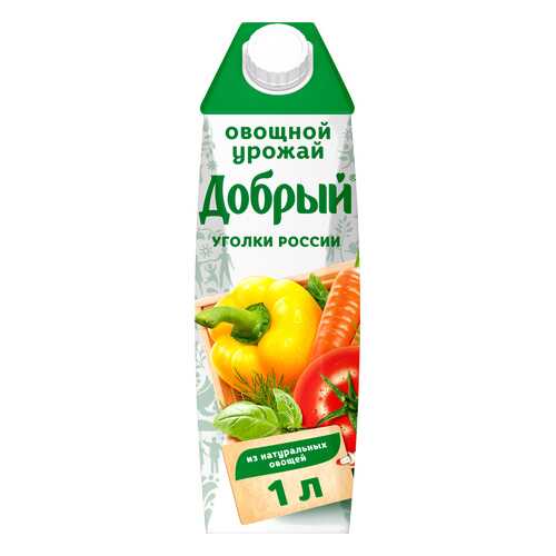 Нектар мультиовощной Добрый овощной урожай 1 л в Слата