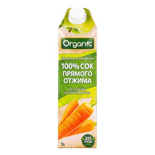 Сок Organic Яблоко-Морковь прямого отжима 1л. TetraPak в Слата
