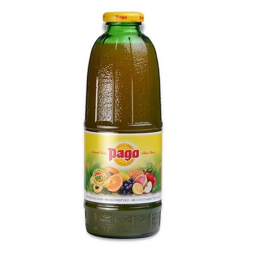 Сок Pago Тропический Мультифрукт 0.75л стеклянная бутылка Россия в Слата