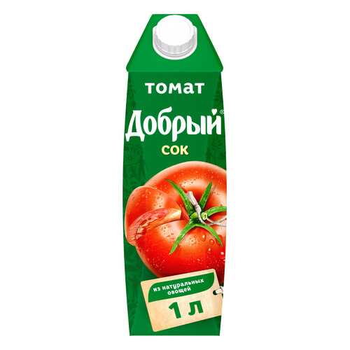 Сок томат Добрый с солью с мякотью 1 л в Слата